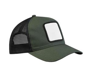 Beechfield - Applique Patch 5 Panel - Trucker, Baseball, Running Hat, All-Round, Sports Accessories, Sun Hat, Mens, Womens, Unisex Cap - 100% Cotton and 100% Polyester Mesh
