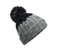 Beechfield Apres Beanie - Luxury Pom Pom Beanie Hat - Men & Women, Thermal Winter Hat - 100% Soft Spun Acrylic Light Green/Black