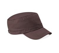 Beechfield Army cap B34 - Self-fabric strap, Silver effect buckle and grommet