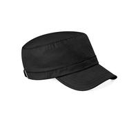 Beechfield Army Cap - Classic Military Style Hat - Black