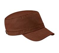 Beechfield Army Cap - Classic Military Style Hat - Chocolate