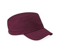 Beechfield Army Cap Headwear Pack of 2 in Burgundy Beechfield Burgundy One Size