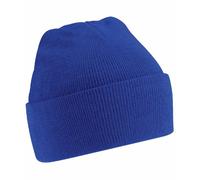 Beechfield B045 Cuffed Knitted Hat Unisex Adult - Blue - One size