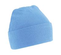 Beechfield B045 Cuffed Knitted Hat Unisex Adult - Blue - One size