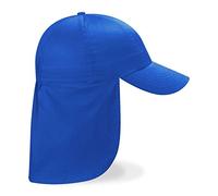 Beechfield - B11B Royal Blue Legionnaire Baseball Cap - Sun Hat, Sports Hat - 100% Cotton Twill Unisex Kid's Cap
