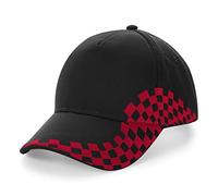 Beechfield B159 Grand Prix Cap - Black/Classic Red