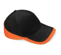 Beechfield B171 Teamwear Competition Baseball Cap Black/Yellow