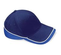 Beechfield B171 Teamwear Competition Baseball Cap French Navy/Bright Royal/White