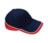 Beechfield B171 Teamwear Competition Cap - French Navy/Classic Red/White