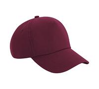 Beechfield B25 Authentic 5 Panel Cap Burgundy