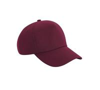 Beechfield Authentic 5 Panel Cap One Size Burgundy