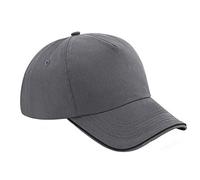 Beechfield B25c Authentic 5 Panel Cap - Piped Peak
