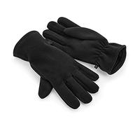 Beechfield B298R Recycled Fleece Gloves - Black S-M