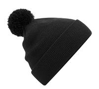 Beechfield B426B Junior Original Pom Pom Beanie - Black