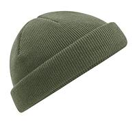 Beechfield Recycled Mini Fisherman Beanie One Size Olive Green