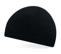 Beechfield B44 Acrylic Knitted Beanie Black