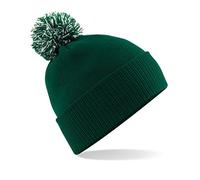 Beechfield B450 Snowstar Duo Beanie Hat Bottle Baseball Cap, Off-White (Off White), One Size