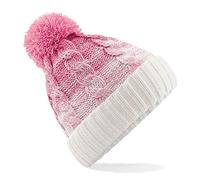 Beechfield B459 Ombré Beanie - Dusky Pink/Off White
