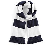 Beechfield B479 Varsity Scarf - French Navy/White - One Size