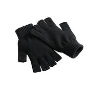 Beechfield B491 Fingerless Gloves - Black L/XL