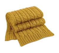 Beechfield B499 Cable Knit Melange Scarf - Mustard