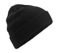 Beechfield B50N Organic Cotton Beanie - Eco-Friendly, Unisex Hat Black