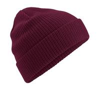 Beechfield B50N Organic Cotton Beanie - Eco-Friendly, Unisex Hat Burgundy