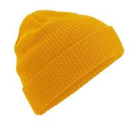 Beechfield B50N Organic Cotton Beanie - Eco-Friendly, Unisex Hat Mustard