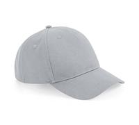 Beechfield B62N Organic Cotton 5 Panel Cap - Light Grey