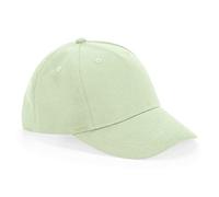 Beechfield B63B Junior Organic Cotton 5 Panel Cap - Pistachio