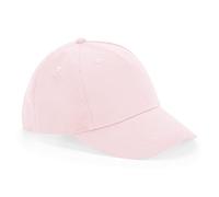 Beechfield B63B Junior Organic Cotton 5 Panel Cap - Powder Pink
