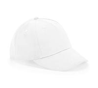 Beechfield B63B Junior Organic Cotton 5 Panel Cap - White
