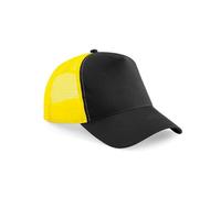 Beechfield B640 Snapback Trucker - Black/Yellow
