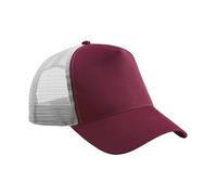Beechfield B640 Snapback Trucker - Burgundy/Light Grey