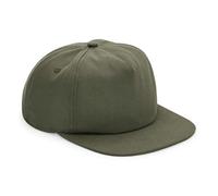 Beechfield Organic Cotton Unstructured 5 Panel Cap One Size Olive