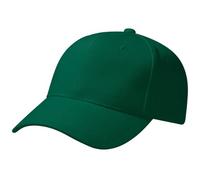 Beechfield B65 Pro Style Heavy Brushed Cotton Baseball Cap Forest Green