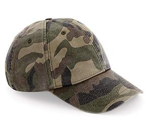 Beechfield B655 Adult Low-Profile Vintage Cap - Vintage Jungle CAMO - O/S