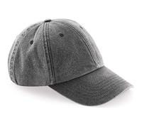 Beechfield B655 Low Profile Vintage Cap - Black
