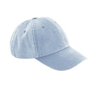 Beechfield B655 Low Profile Vintage Cap - Light Blue