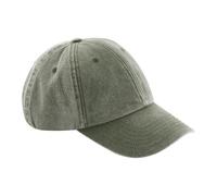 Beechfield B655 Low Profile Vintage Cap - Olive