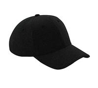 Beechfield B677 Jersey Athleisure Baseball Cap Black