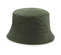 Beechfield B686 Reversible Bucket Hat - Olive Green/Stone L/XL