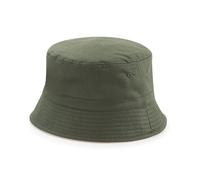 Beechfield B686 Reversible Bucket Hat - Olive Green/Stone S/M