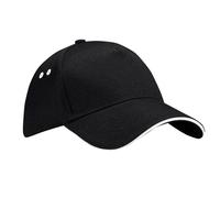 Beechfield Baseball Cap Sandwich Peak Contrast Two Tone Hat for Men Women