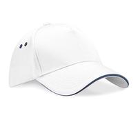 Beechfield Baseball Cap Sandwich Peak Contrast Two Tone Hat for Men Women