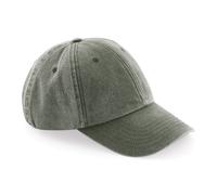 Beechfield Baseball Cap Vintage Low Profile Hat Pre Curved Washed Urban Ontrend