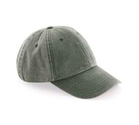 Beechfield Baseball Cap Vintage Low Profile Hat Pre Curved Washed Urban Ontrend