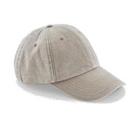 Beechfield Baseball Cap Vintage Low Profile Hat Pre Curved Washed Urban Ontrend