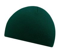 Beechfield Beanie knitted hat in Bottle green
