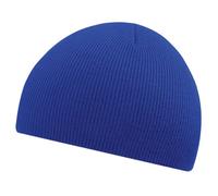 Beechfield Beanie knitted hat, Royal Blue